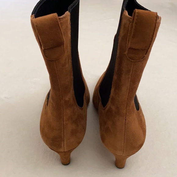 J. Crew | 2023 Stevie Pull-On Boots Suede Rich Toffee/Black BT870 (7.5) - Picture 8 of 13